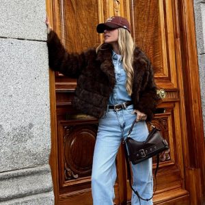 Chaqueta Marron Pelo