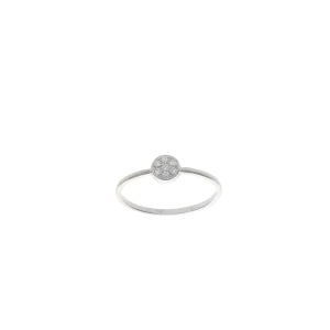 Anillo Oro Blanco y Brillantes AN13538
