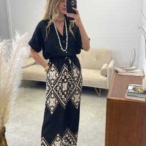 Pantalon Negro Azteca