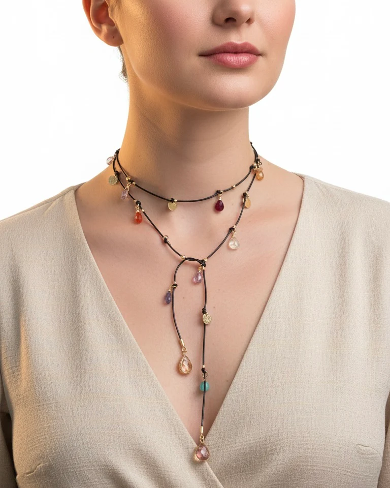 Collar Nudo Cuero - Imagen 5