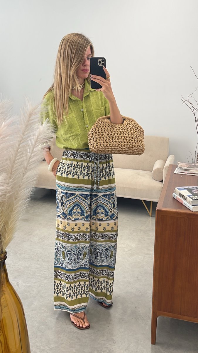 Pantalon Verde Cachemira