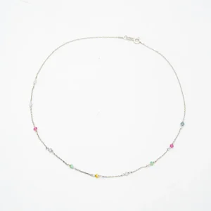 Collar Mini Swarovski Plata