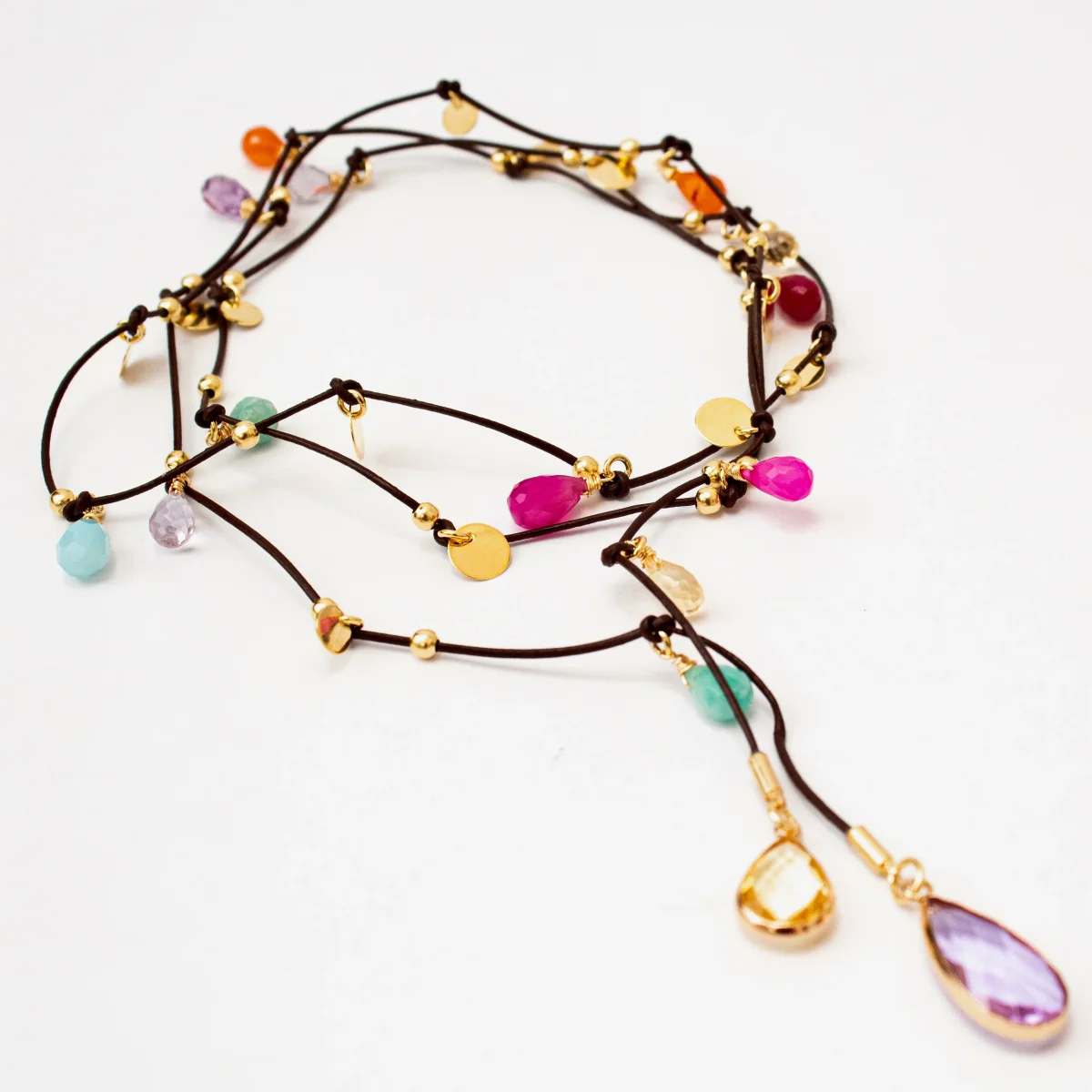 Collar Nudo Cuero