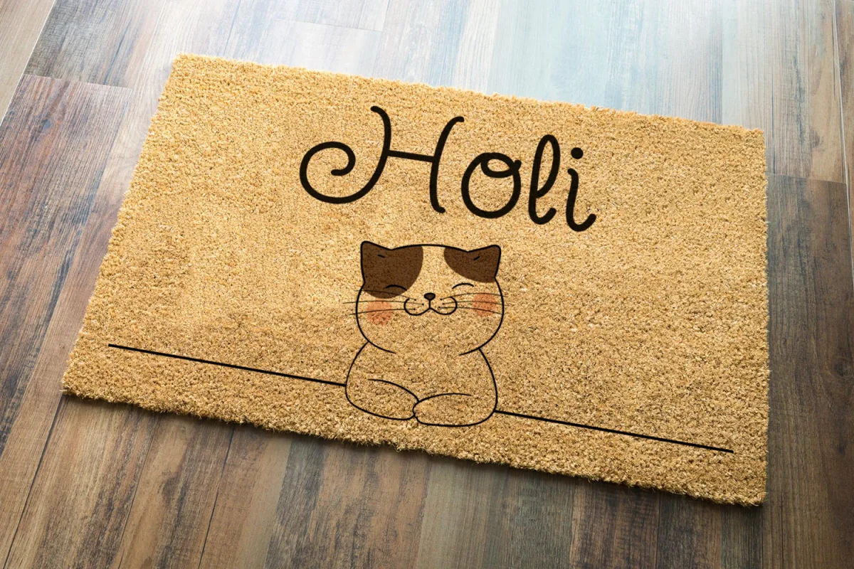 Felpudo divertido Holi (Elige Gato o Perro) - Imagen 6
