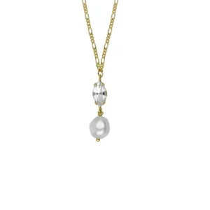 Collar Cristal y Perla
