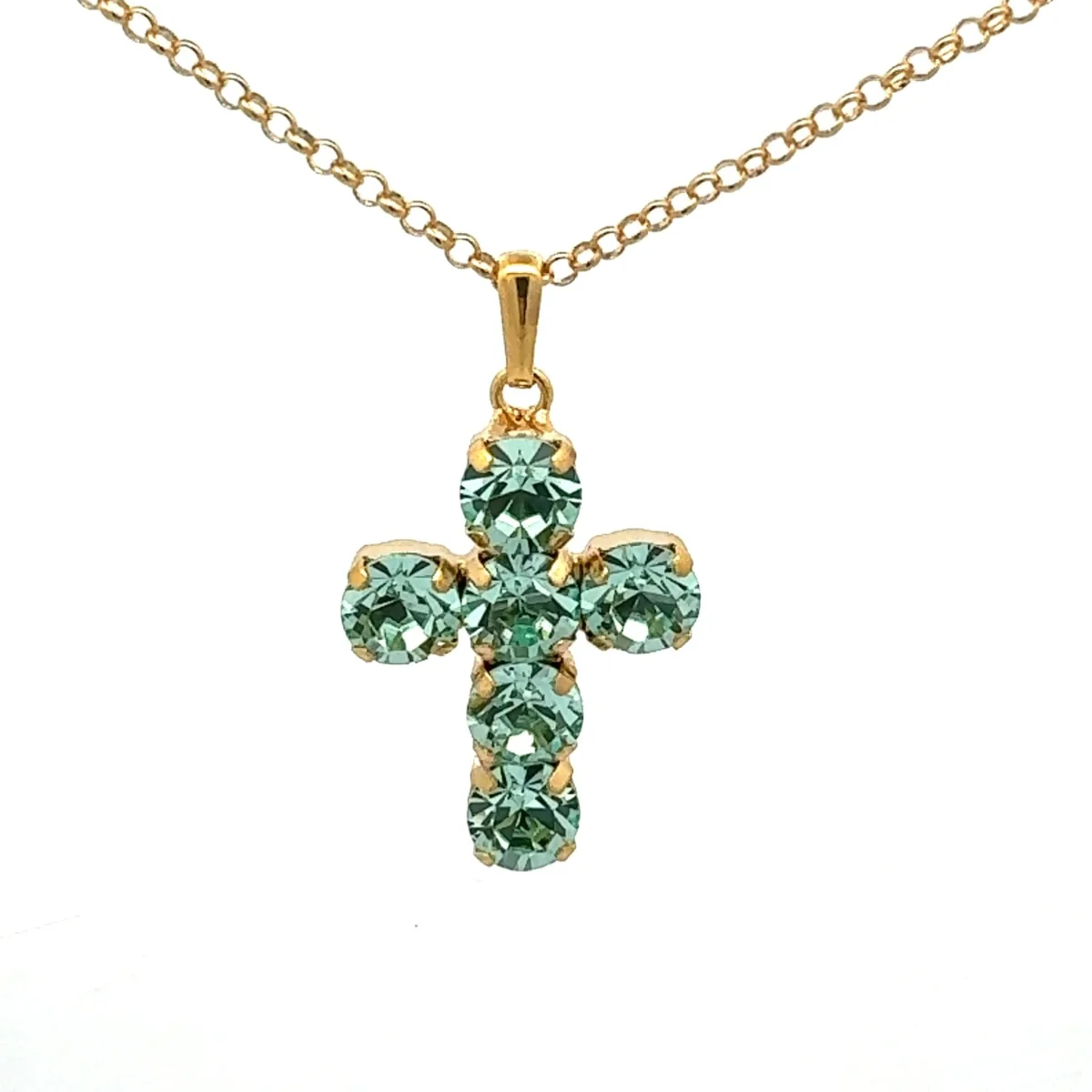 Collar Cruz Mediana Crisolito - Imagen 4