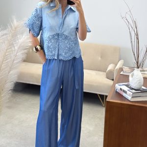 Pantalon Denim Fluido