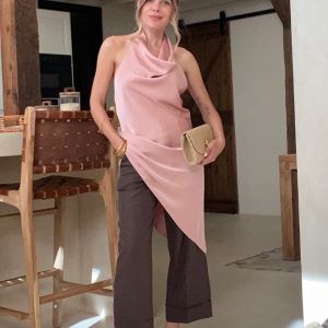 Pantalon Marron Capri
