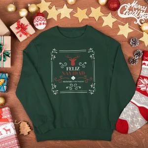 Sudadera Navidad adulto Vintage Feliz Navidad